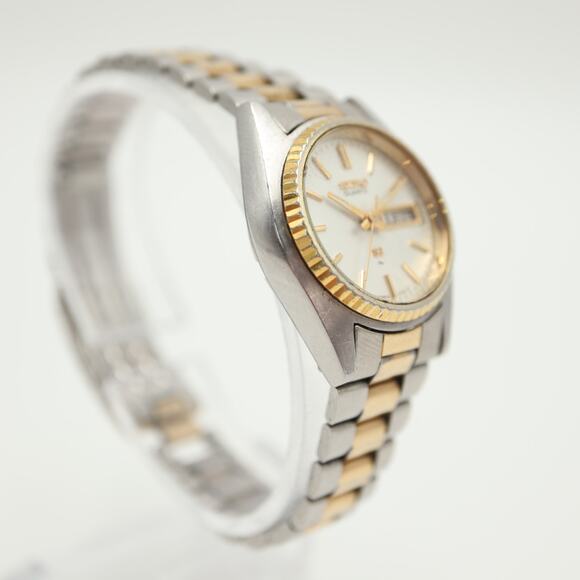 Seiko SQ Presidential Womens Two Tone Day Date Watch 2626-0159 w New Battery - Picture 11 of 16